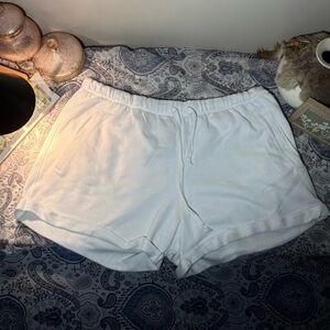 PINK Victoria's Secret White Drawstring Shorts